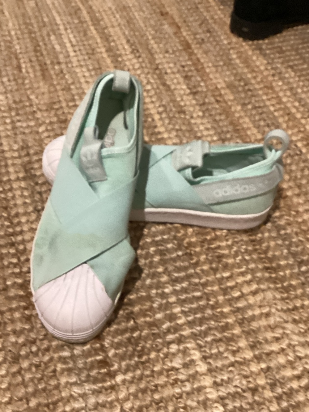 adidas Kids Slip-On Sneakers in Mint